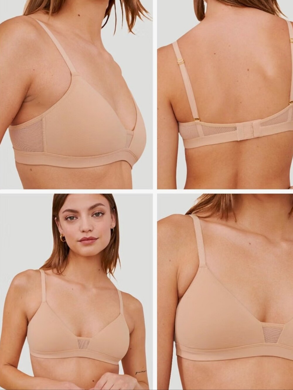 Pepper Feelgood Wireless Nude T-Shirt Bra - Light Tan - Size S